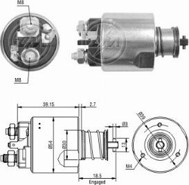 Messmer ZM3491 - Магнитен превключвател, стартер vvparts.bg