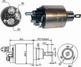 Messmer ZM3479 - Магнитен превключвател, стартер vvparts.bg