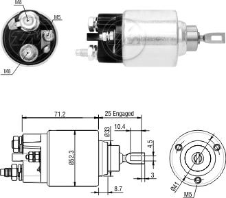 Messmer ZM377 - Магнитен превключвател, стартер vvparts.bg