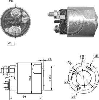 Messmer ZM2495 - Магнитен превключвател, стартер vvparts.bg