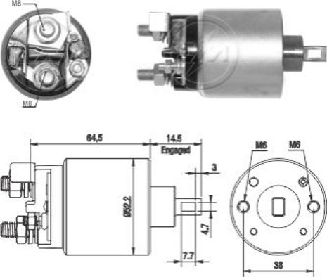 Messmer ZM2710 - Магнитен превключвател, стартер vvparts.bg