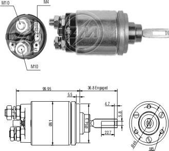 Messmer ZM741 - Магнитен превключвател, стартер vvparts.bg