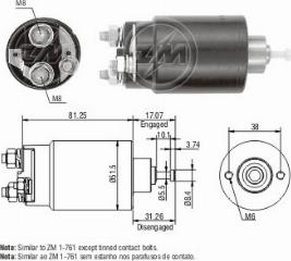 Messmer ZM761C - Магнитен превключвател, стартер vvparts.bg