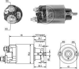 Messmer ZM705 - Магнитен превключвател, стартер vvparts.bg