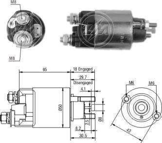 Messmer ZM708 - Магнитен превключвател, стартер vvparts.bg