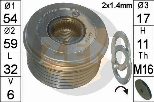 Messmer ZN5679 - Ремъчна шайба, генератор vvparts.bg