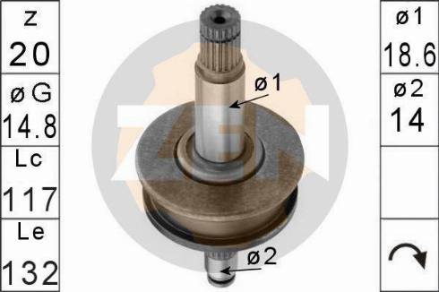 Messmer ZN0957 - Зъбно колелце, стартер vvparts.bg