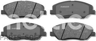 METACO 3000-030 - Комплект спирачно феродо, дискови спирачки vvparts.bg