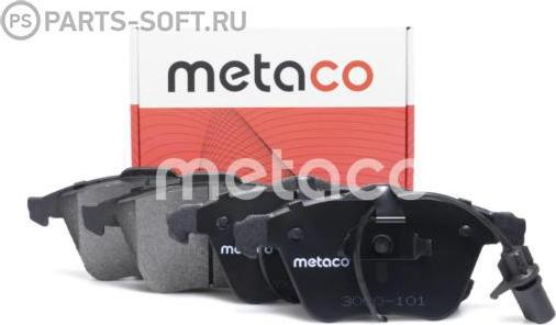 METACO 3000-101 - Комплект спирачно феродо, дискови спирачки vvparts.bg