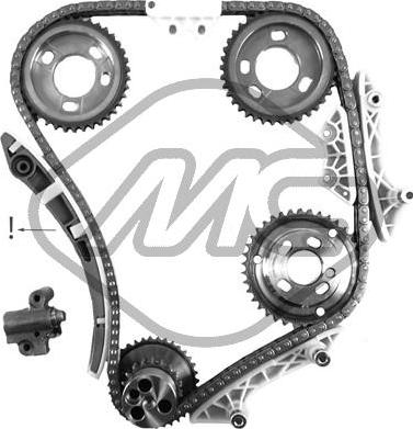 Metalcaucho 58383 - Комплект ангренажна верига vvparts.bg