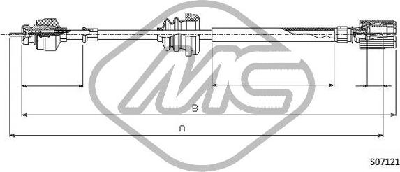 Metalcaucho 81231 - Ос на тахографа vvparts.bg