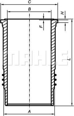 METAL LEVE C9144 - Цилиндрова риза vvparts.bg