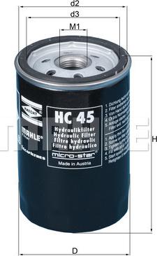 METAL LEVE HC 45 - Хидравличен филтър, автоматична предавателна кутия vvparts.bg