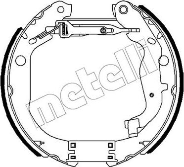 Metelli 51-0491 - Комплект спирачна челюст vvparts.bg