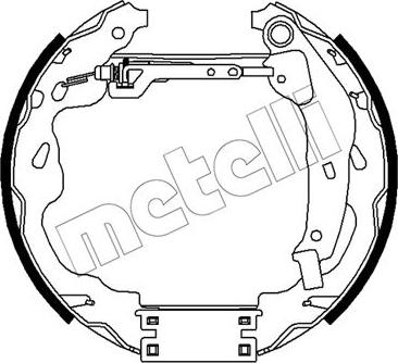 Metelli 51-0488 - Комплект спирачна челюст vvparts.bg