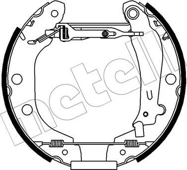 Metelli 51-0431 - Комплект спирачна челюст vvparts.bg