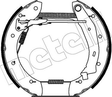 Metelli 51-0428 - Комплект спирачна челюст vvparts.bg