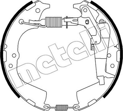 Metelli 51-0510 - Комплект спирачна челюст vvparts.bg