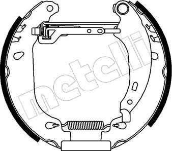 Metelli 51-0092 - Комплект спирачна челюст vvparts.bg