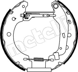 Metelli 51-0097 - Комплект спирачна челюст vvparts.bg