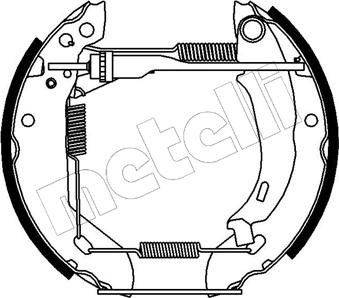 Metelli 51-0059 - Комплект спирачна челюст vvparts.bg