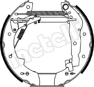 Metelli 51-0062 - Комплект спирачна челюст vvparts.bg