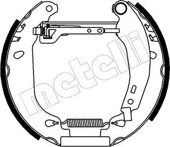 Metelli 51-0004 - Комплект спирачна челюст vvparts.bg