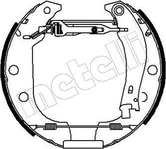 Metelli 51-0005 - Комплект спирачна челюст vvparts.bg