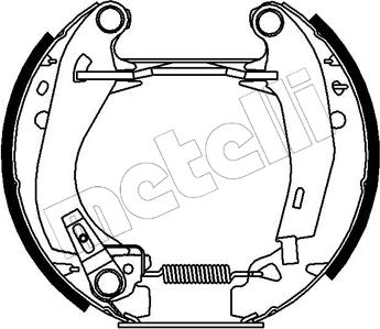 Metelli 51-0007 - Комплект спирачна челюст vvparts.bg