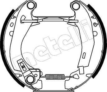 Metelli 51-0022 - Комплект спирачна челюст vvparts.bg