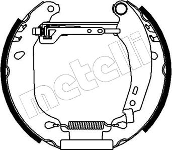 Metelli 51-0021 - Комплект спирачна челюст vvparts.bg