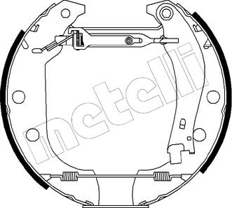 Metelli 51-0012 - Комплект спирачна челюст vvparts.bg