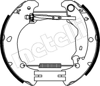 Metelli 51-0089 - Комплект спирачна челюст vvparts.bg