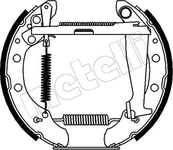 Metelli 51-0086 - Комплект спирачна челюст vvparts.bg