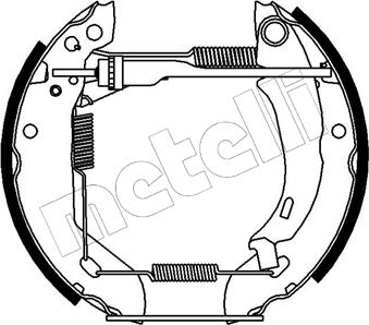 Metelli 51-0039 - Комплект спирачна челюст vvparts.bg