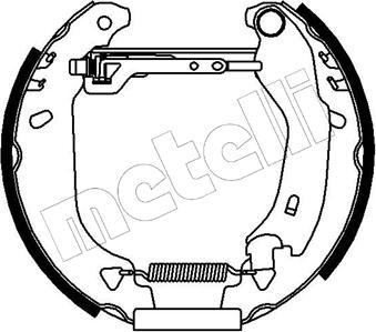 Metelli 51-0023 - Комплект спирачна челюст vvparts.bg