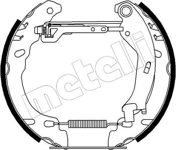 Metelli 51-0194 - Комплект спирачна челюст vvparts.bg