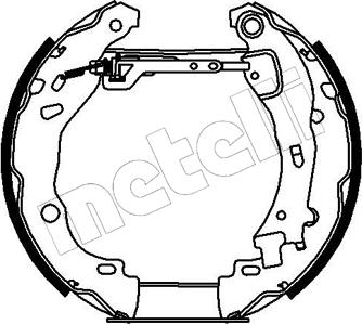 Metelli 51-0190 - Комплект спирачна челюст vvparts.bg