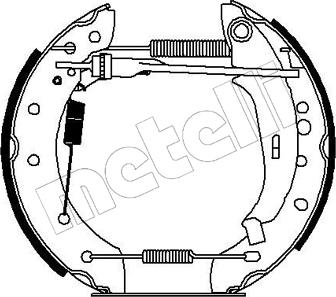 Metelli 51-0193 - Комплект спирачна челюст vvparts.bg