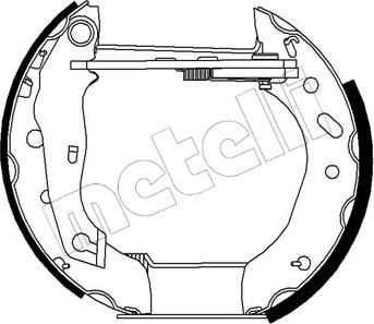 Metelli 51-0192 - Комплект спирачна челюст vvparts.bg