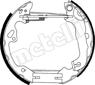 Metelli 51-0197 - Комплект спирачна челюст vvparts.bg