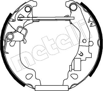 Metelli 51-0145 - Комплект спирачна челюст vvparts.bg