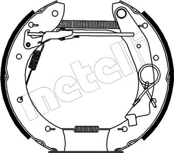 Metelli 51-0140 - Комплект спирачна челюст vvparts.bg