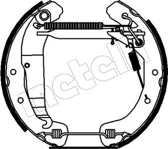 Metelli 51-0177 - Комплект спирачна челюст vvparts.bg