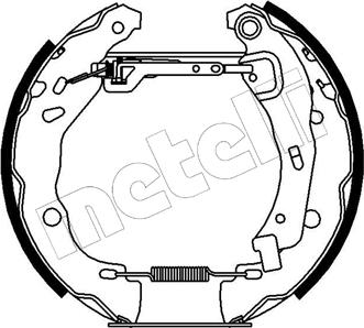 Metelli 51-0155 - Комплект спирачна челюст vvparts.bg