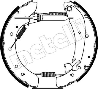 Metelli 51-0169 - Комплект спирачна челюст vvparts.bg