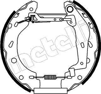 Metelli 51-0162 - Комплект спирачна челюст vvparts.bg