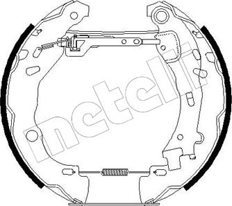 Metelli 51-0188 - Комплект спирачна челюст vvparts.bg