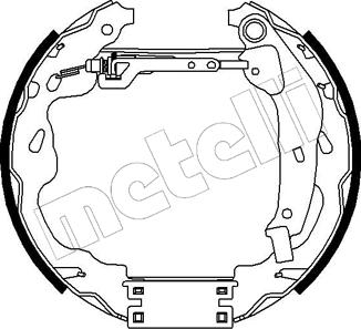 Metelli 51-0183 - Комплект спирачна челюст vvparts.bg