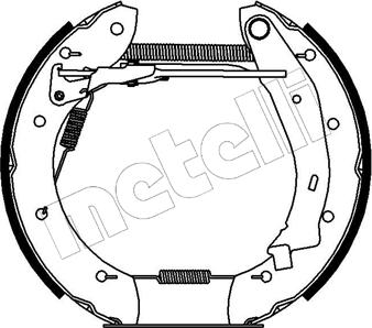 Metelli 51-0137 - Комплект спирачна челюст vvparts.bg